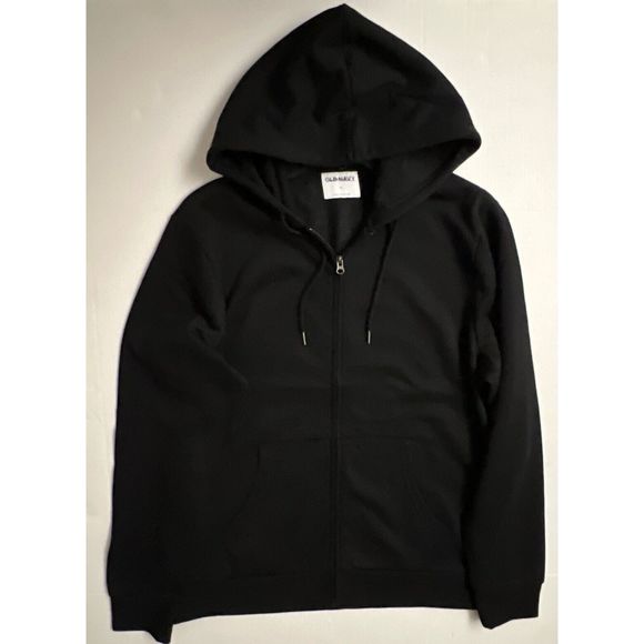 Old Navy 207128-01 Men's Sz XL Blackjack Black Classic Front Zip Hoodie Jacket - Picture 6 of 8
